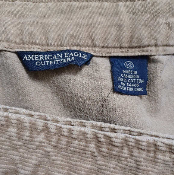 American Eagle Outfitters Corduroy Wrap Skirt With Tie - Picture 5 of 5